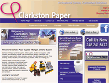 Tablet Screenshot of clarkstonpaper.com